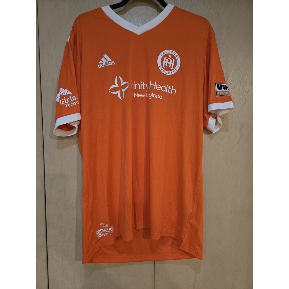 Adidas Hartford Athletic 2019 Gender Equality Soccer Jersey Orange XL NWT
